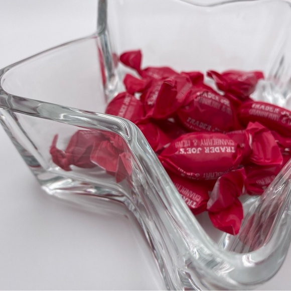 Vintage Libbey Star Shaped Candle/Candy Dishes - Picture 2 of 3